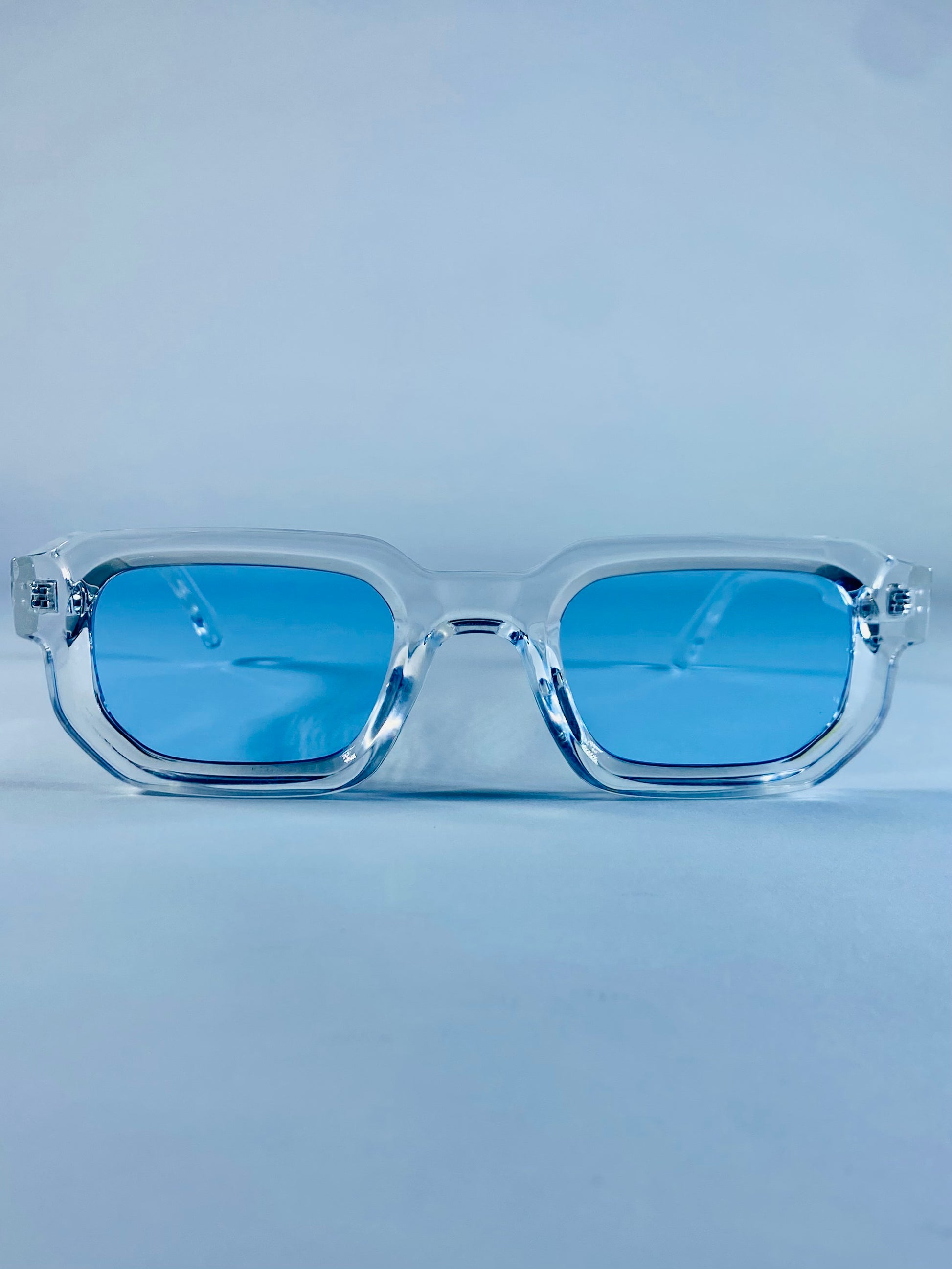Lunettes de soleil Horus transparent/bleu